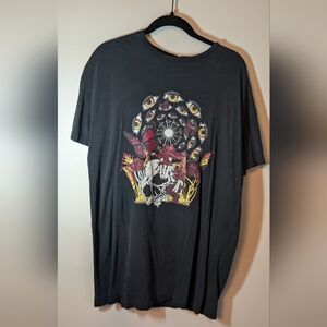 Disturbia God's Flesh Graphic Print Tee Dress